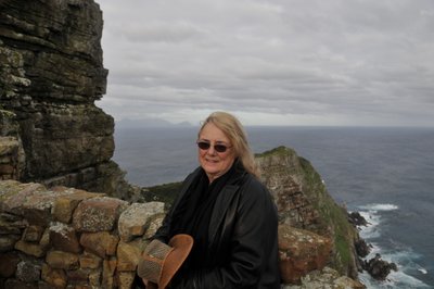 20090820094058 - Kathy at the Cliffs of Cape Point